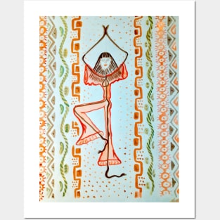 Yoga - Tree Pose Posters and Art